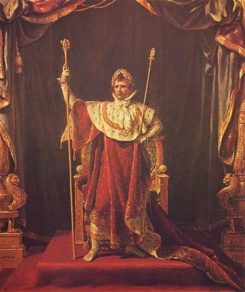 Portrait de Napoléon avec tenue impériale