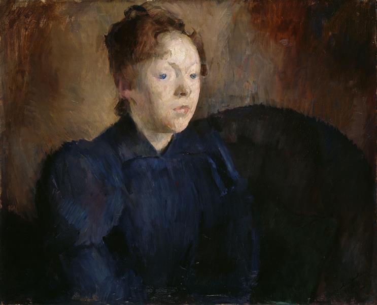 Retrato de Nenna Janson Nagel - N. Patrocinador Lunde - 1892