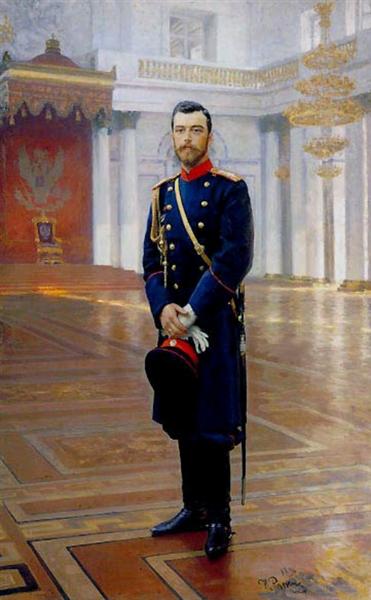 Portret Nicolása II, ostatniego rosyjskiego cesarza - 1896