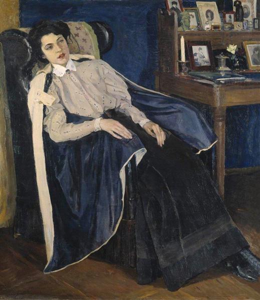 Portrait of Omteterova - Artist's daughter - 1905