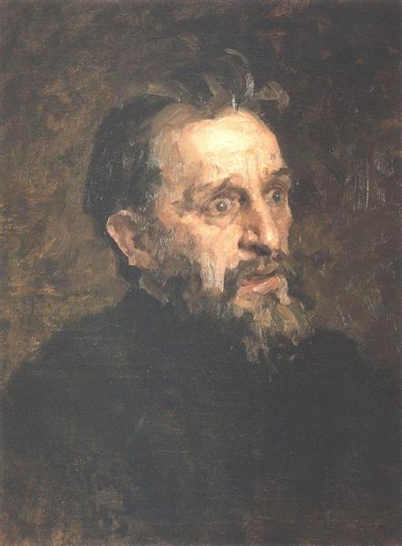 Retrato do pintor Grigory Grigoyevich Myasoyedov - 1883