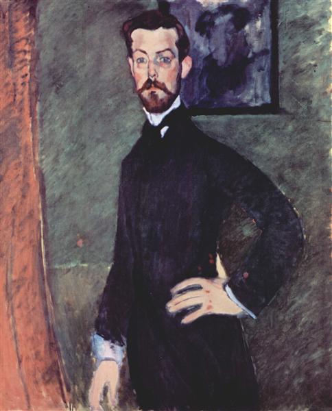 Retrato De Paul Alexander Sobre Fondo Verde - 1909