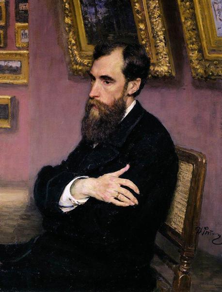 Pavel Tretyakov Portrait - Fondateur de la galerie Thirtyakov - 1883