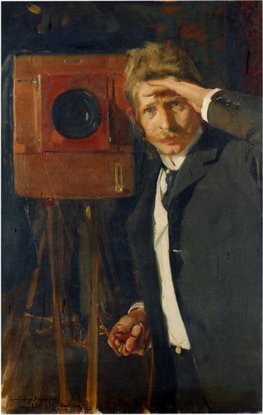 Retrato de fotógrafo - Christian Franzen - 1901