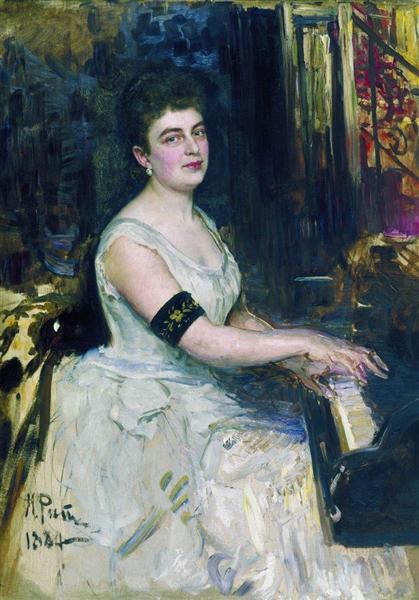 Ritratto di pianista MK Benoit - 1887