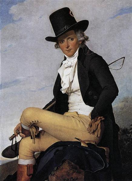 Ritratto di Pierre Seriziat, fratello -in -law dell'artista -1795