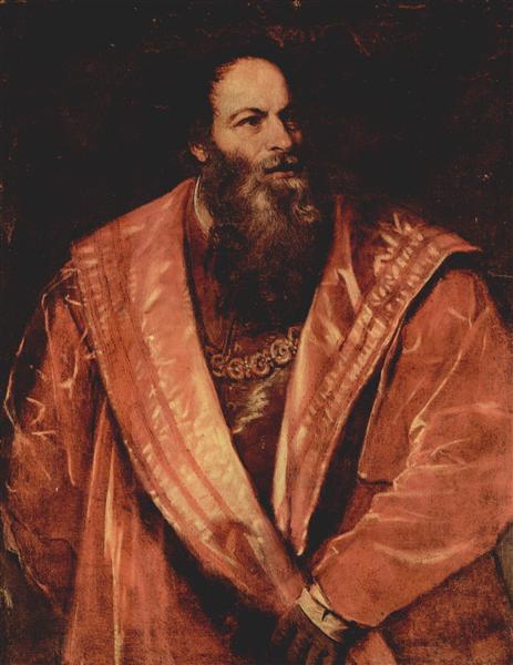 Retrato de Pietro Aretino - 1545