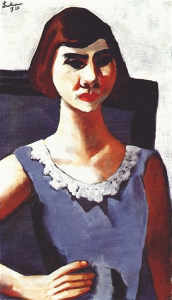 Retrato Quappi em Blue - 1926