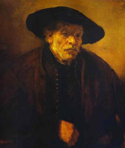 Retrato Del Hermano De Rembrandt - Andrien Van Rijn - 1654