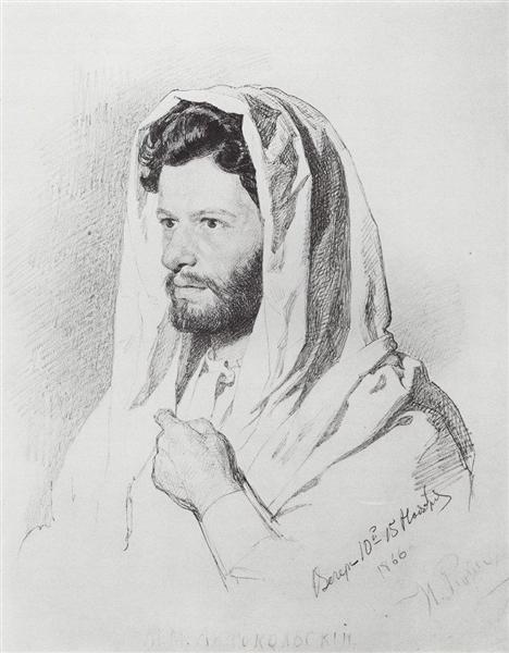 Portrait du sculpteur Mark Matveevich Antakolski - 1866