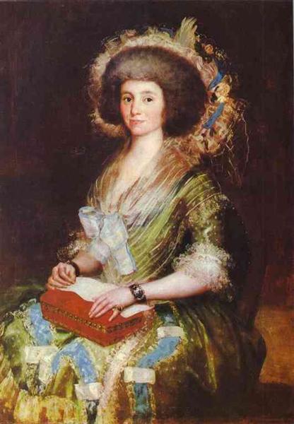 Retrato de Lady Berm Sezne Kepmesa - 1795