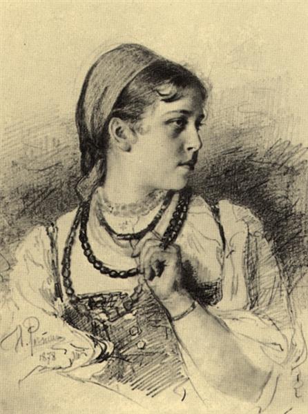 Portrait de Ta Mamontova - 1879