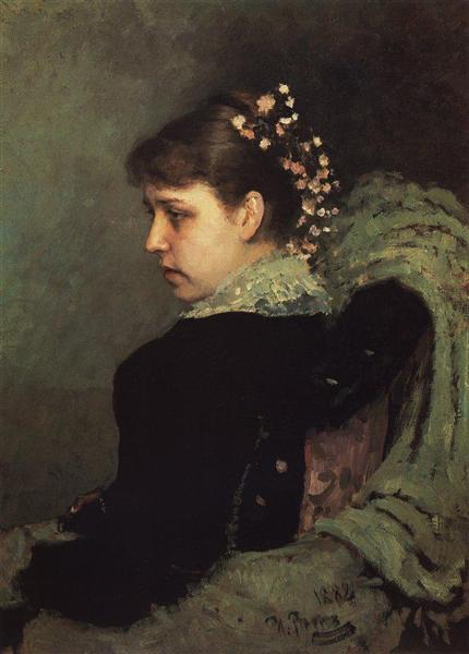 Retrato De Tatiana Rechinskay - 1882