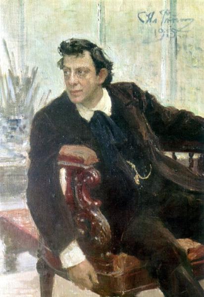 Portræt af skuespiller Pavel Samoylov - 1915