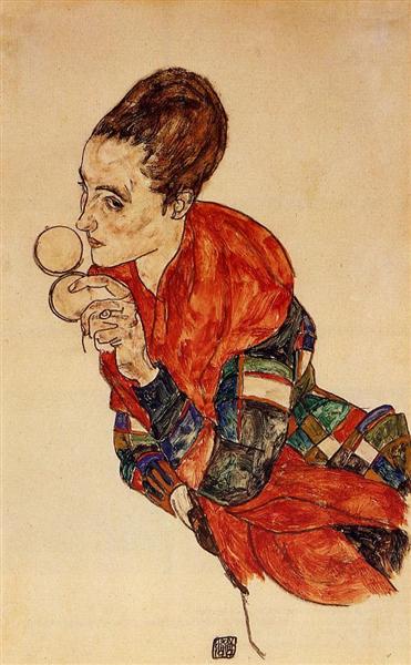 Portret van actrice Marga Boerner - 1917