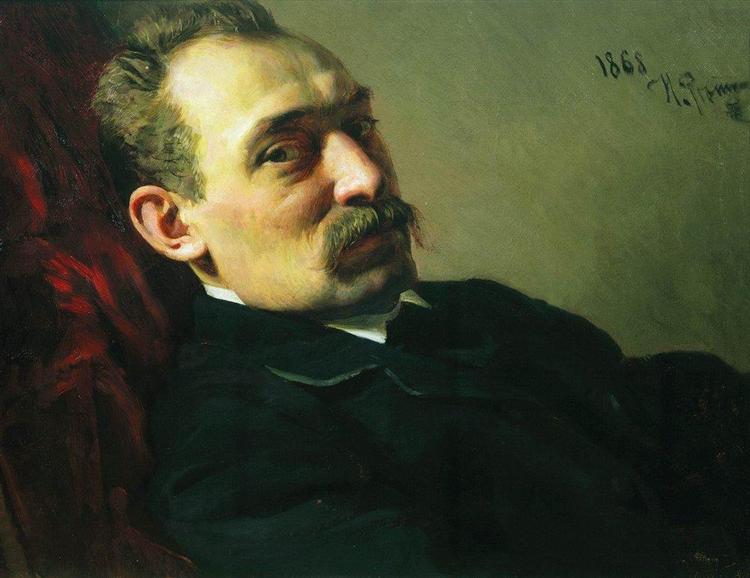 Portrait of the architect Philip Dmitrievich Hloboschin - 1868