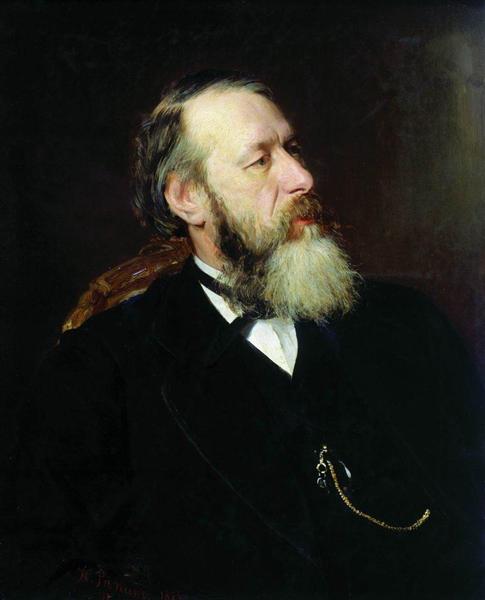 Portret krytyka sztuki Władimir Stasov - 1873