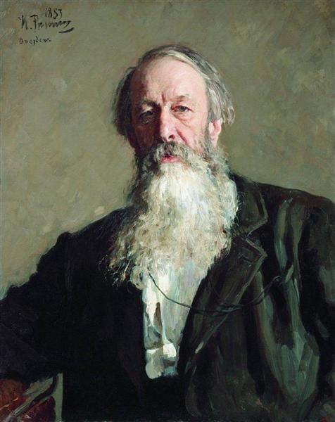 Portrait of art critic Vladimir Stasov - 1883