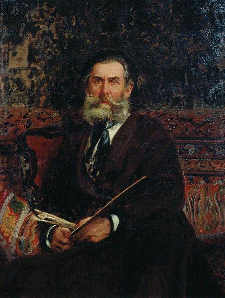 Portrait of the artist A Bogolubov - 1876