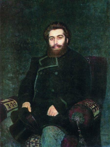 Portrett av kunstneren Arkhip Kuindzhi - 1877