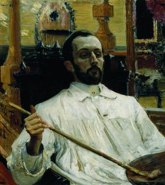 Portrait de l'artiste DN Kardovskiy - 1897