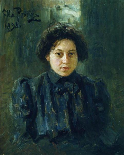 Portrait of artist's daughter Nadezhda - 1898