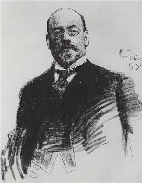 Le portrait de l'artiste est Ostroukhov - 1913