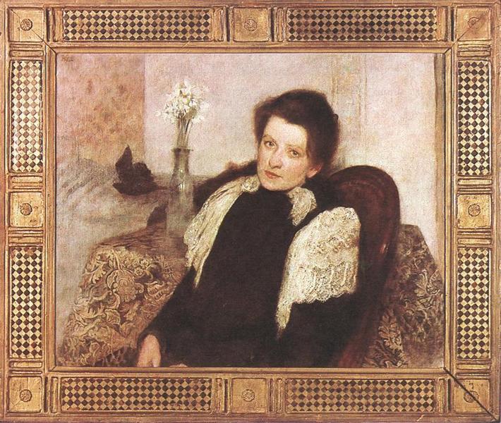 Retrato De La Esposa Del Artista - 1896