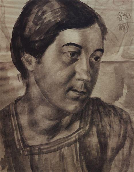 Retrato De La Esposa Del Artista - 1913