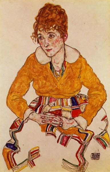 Portrait de la femme de l'artiste - 1917