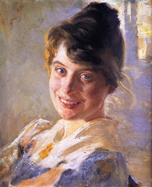 Portret żony artysty - Marie - 1889