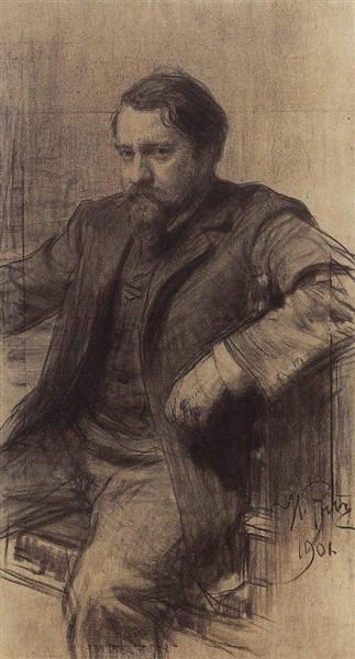 Portret artysty Valentin Serov - 1901