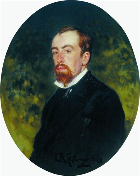 Portrait de l'artiste Vasili Polenov - 1877