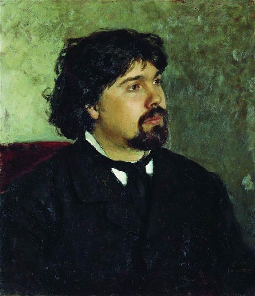 Retrato Del Artista Vasili Surikov - 1885