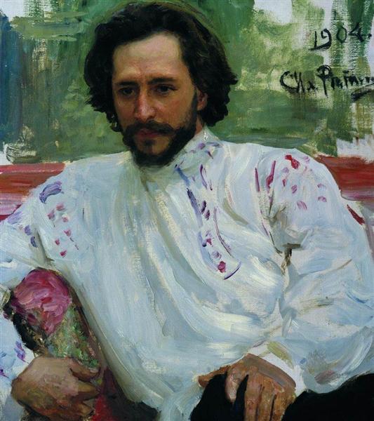 Retrato Del Autor Leonid Andreev - 1904