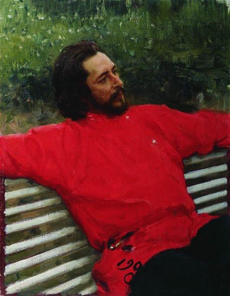 Retrato Del Autor Leonid Andreev - 1905