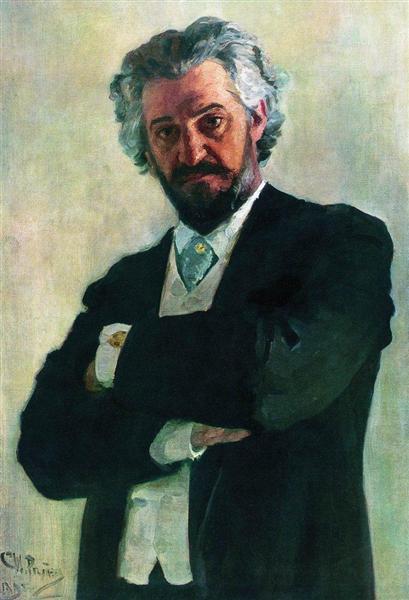 Portrait of the cellist Alexander Verzhbilovich - 1895