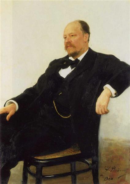 Ritratto del compositore Anatoly Konstantinovich Lyadov - 1902