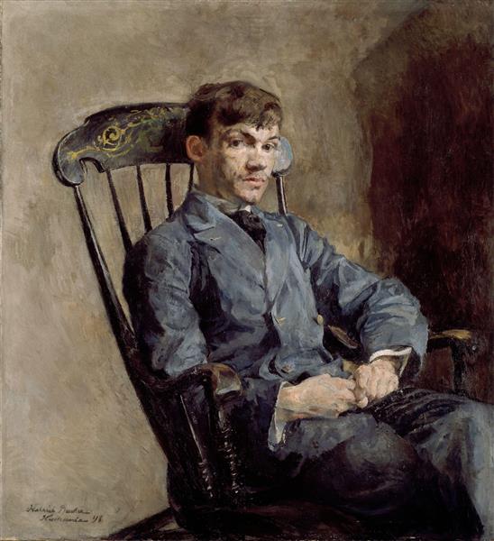 Portrait of composer Johan Backer Lunde - 1896