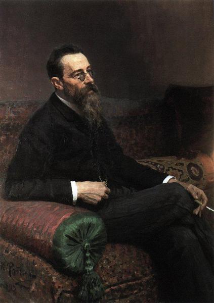 Nikolay Rymsky -Korsakov Composer -Porträt - 1893