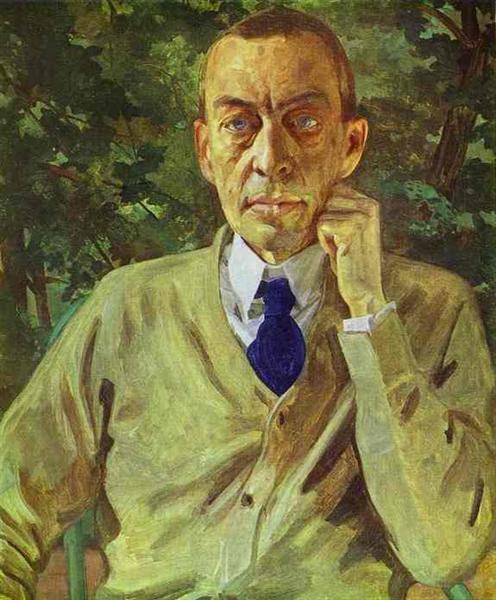 Ritratto del compositore Sergei Rachmaninov - 1925 