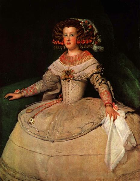 Retrato De La Infanta María Teresa, Futura Reina María Teresa De Francia - 1653