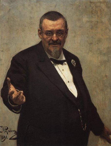 Portrait of Lawyer Vladimir Spasovitch - 1891