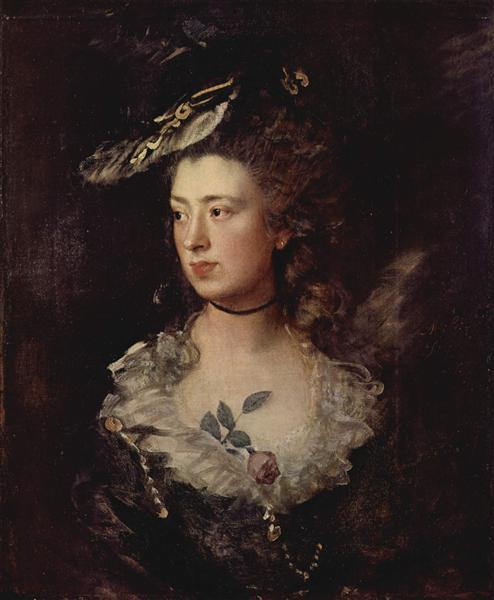 Retrato De María Gainsborough - 1777