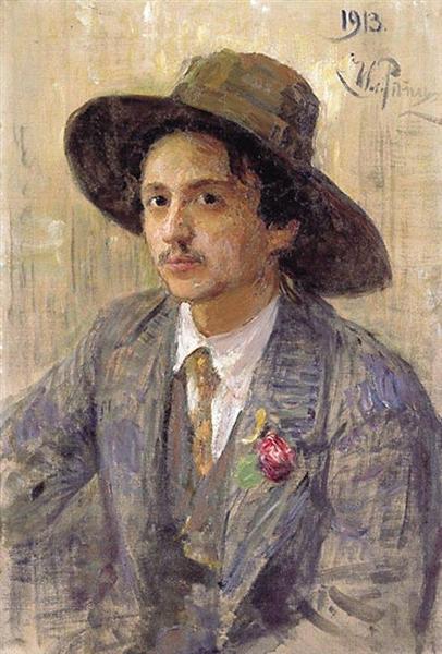 Portrett av maleren Isaak Izrailevich Brodsky - 1913