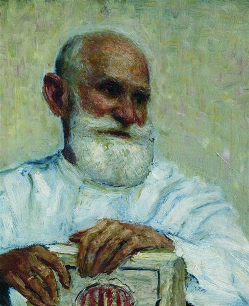 Retrato do fisiologista Ivan Petrovich Pavlov - 1924