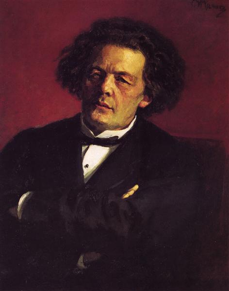 Porträt des Pianisten, Direktors und Komponists Anton Grigorievich Rubinstein - 1881