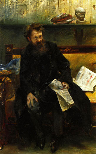 Portrait of the poet Peter Hille - 1902