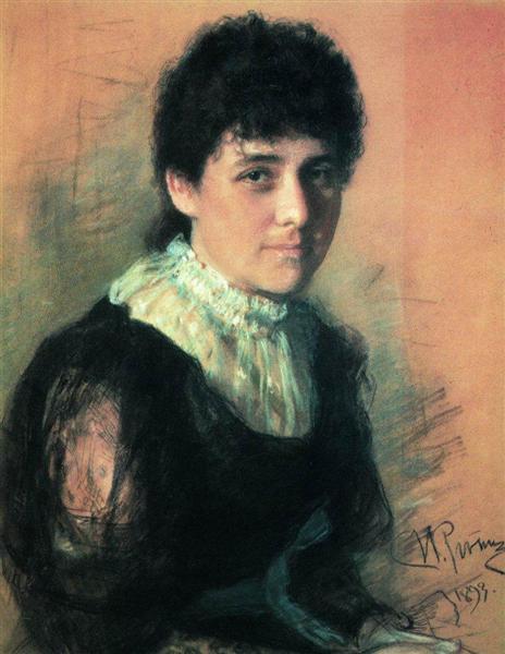 Portrait of the sculptor Eptarhanova-Antokolskaya - 1893