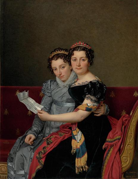 Portrait of the Zenoid and Charlotte Bonaparte sisters